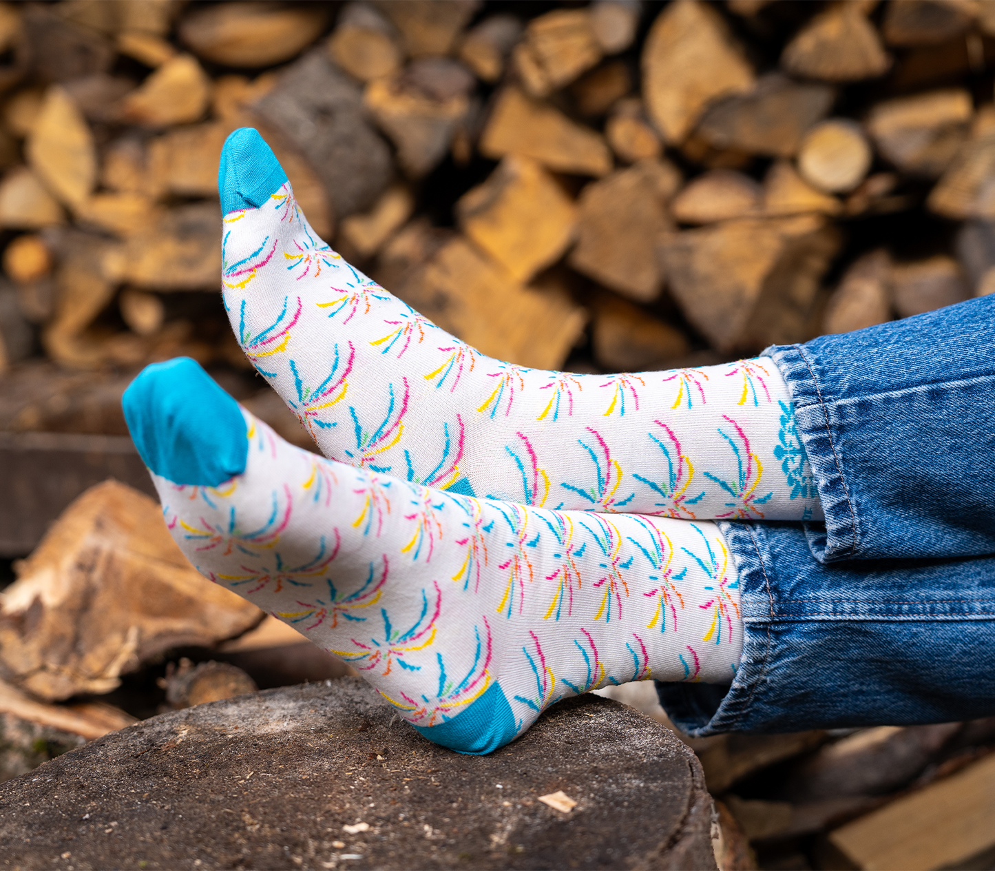 White Centenary Socks